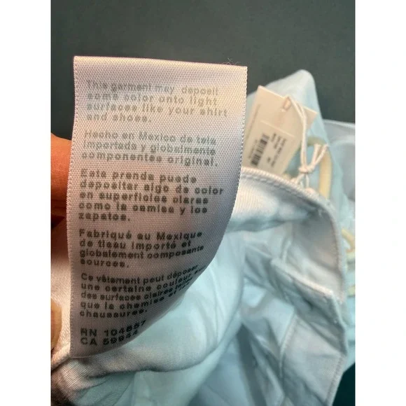 AG Adriano Goldschmied Saige Wide Leg Crop White Jeans Japanese Fabric NWT Sz 31